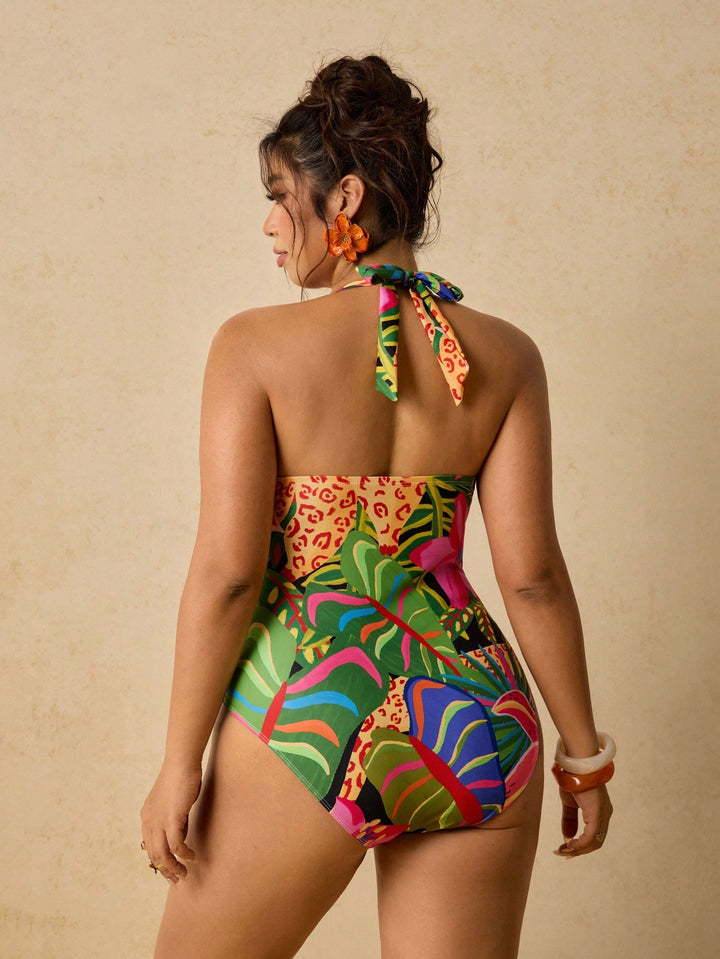 Costum de baie SHEIN, mix culori