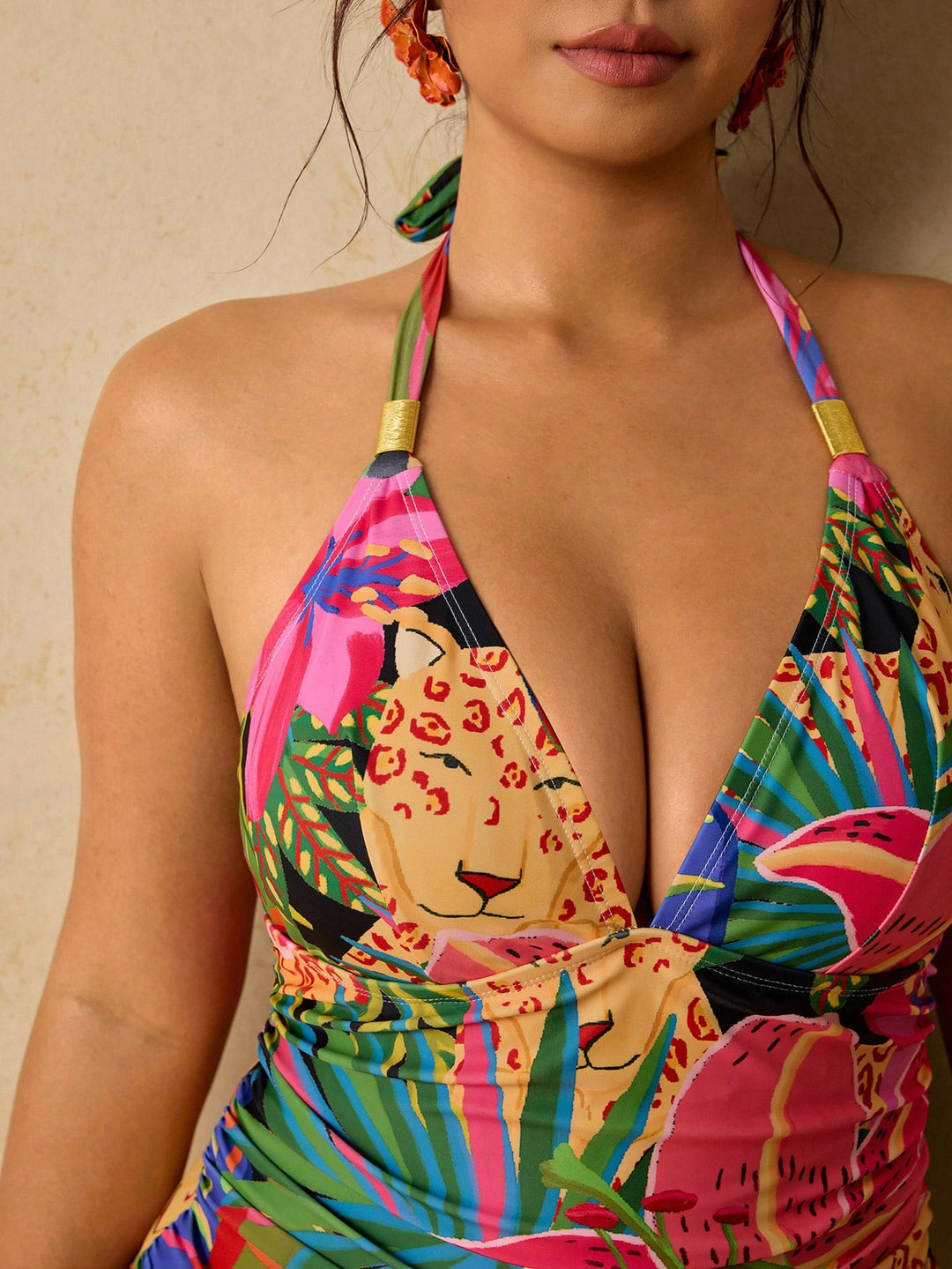 Costum de baie SHEIN, mix culori