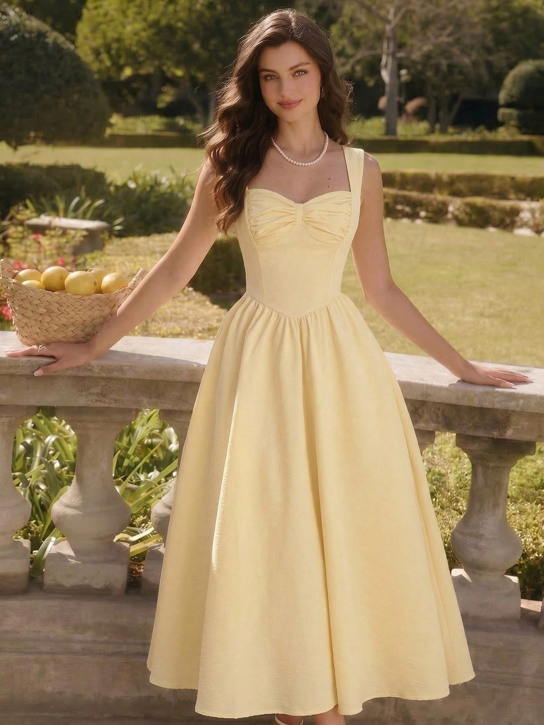 Rochie maxi SHEIN, galben