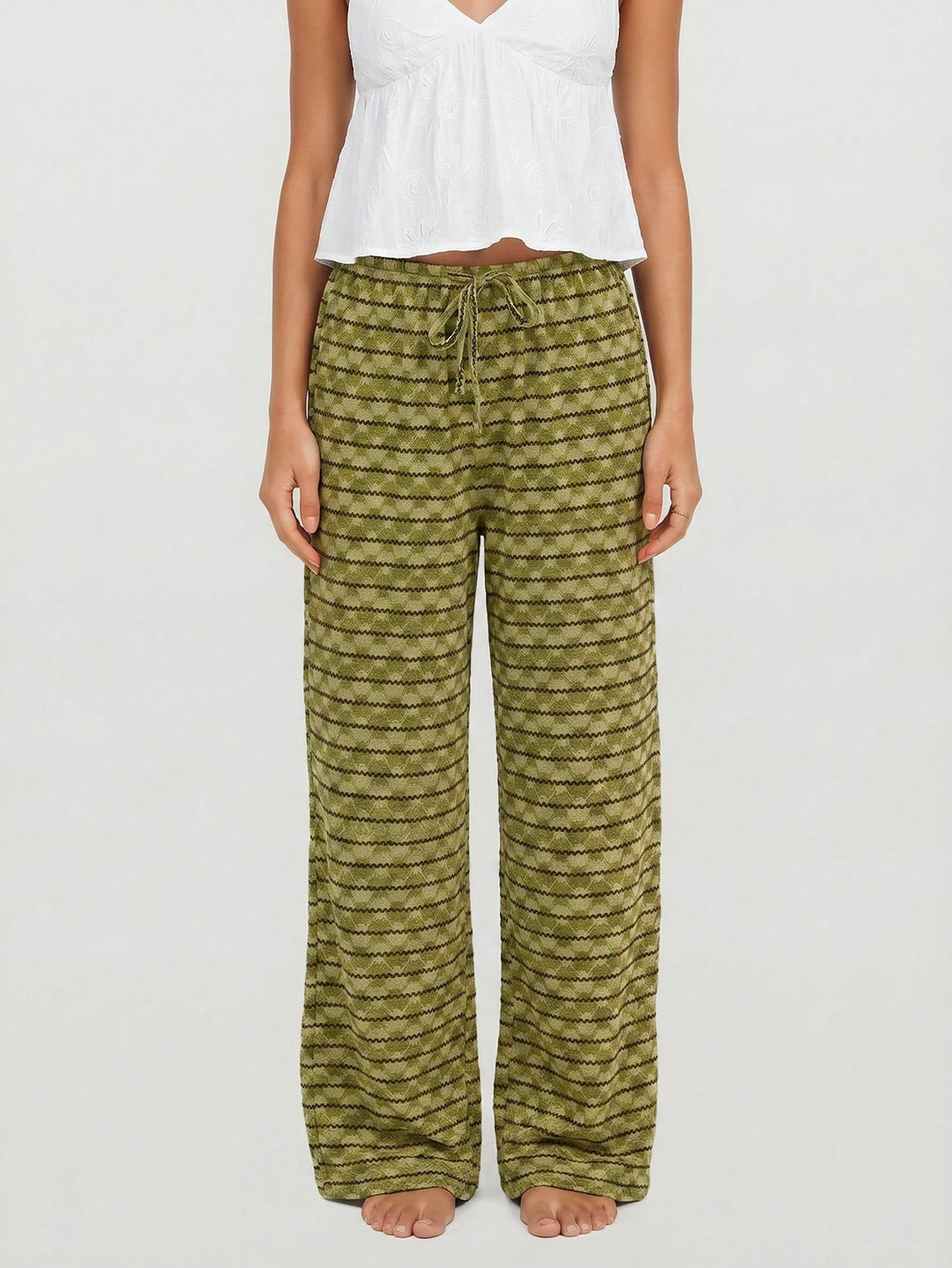 Pantaloni SHEIN, verde