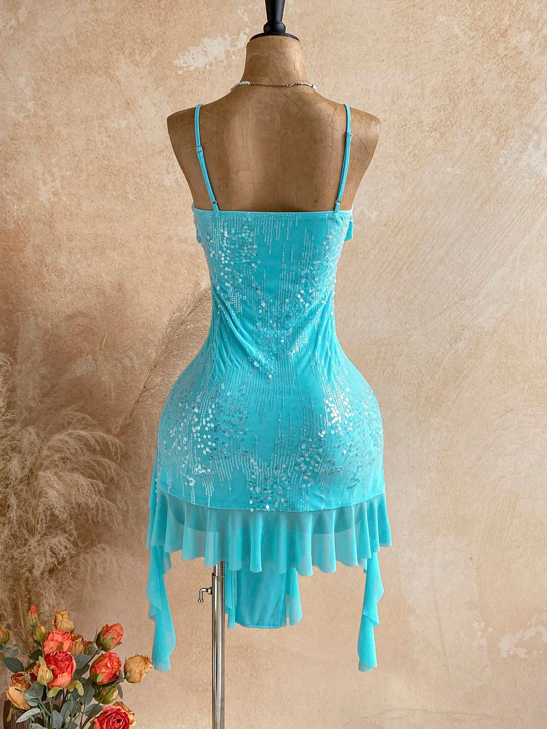 Rochie midi SHEIN, albastru
