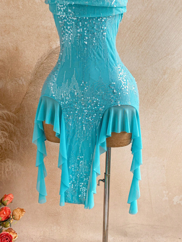 Rochie midi SHEIN, albastru