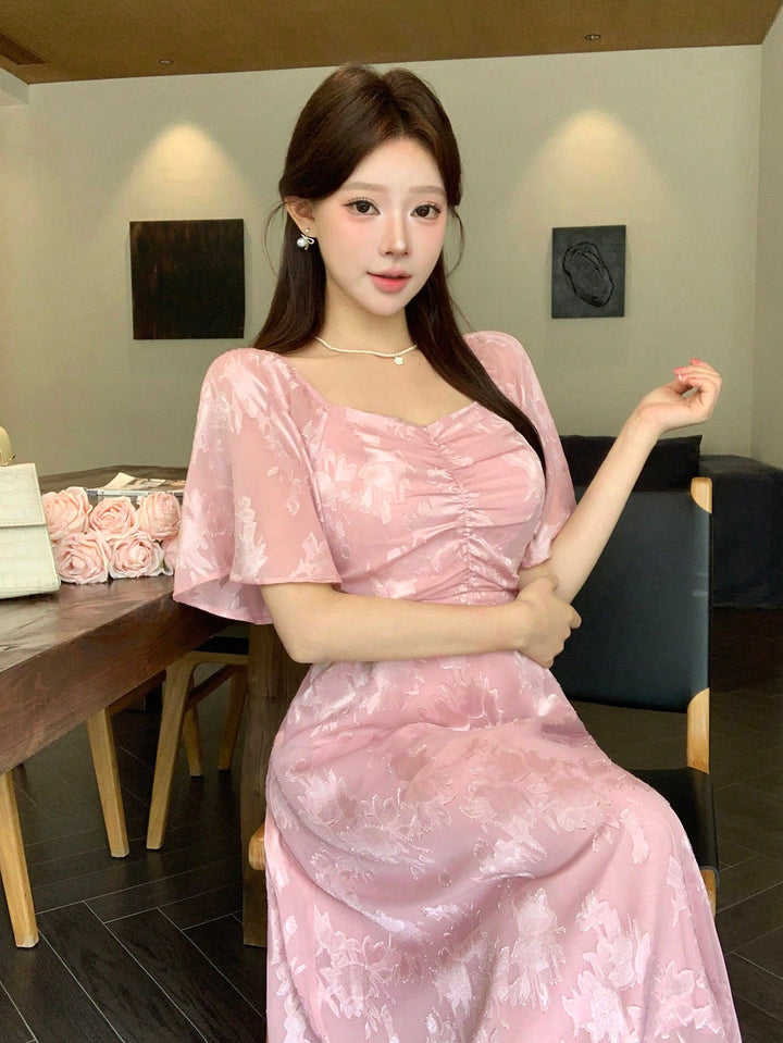 Rochie maxi SHEIN, roz