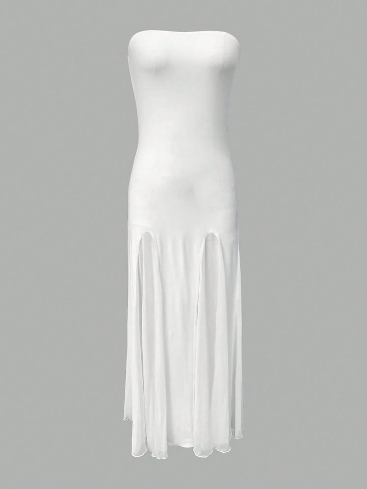 Rochie maxi SHEIN, alb
