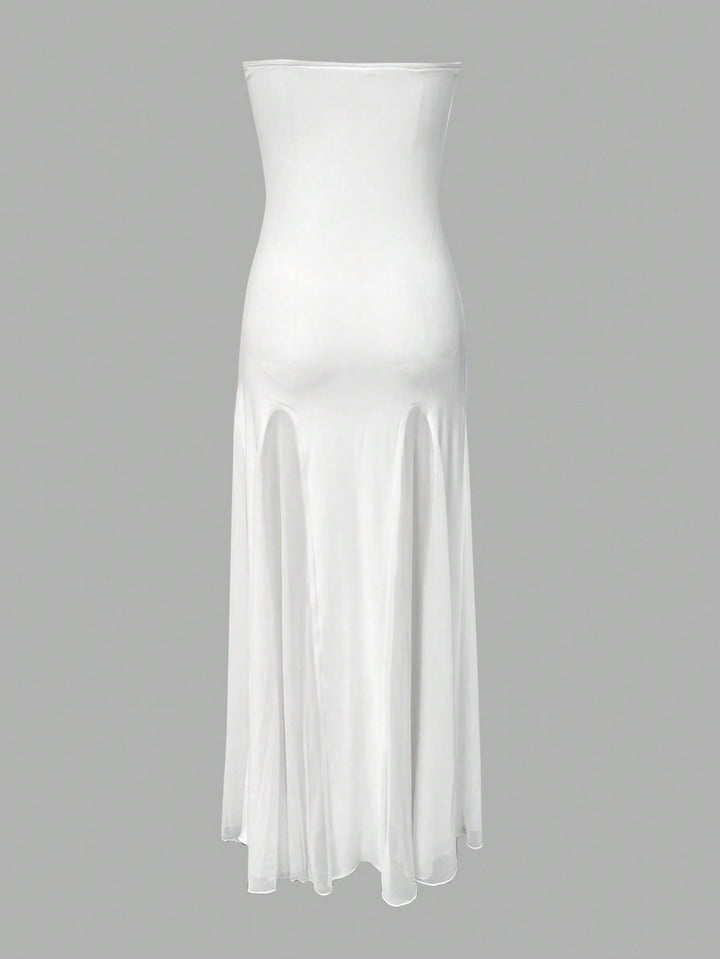 Rochie maxi SHEIN, alb