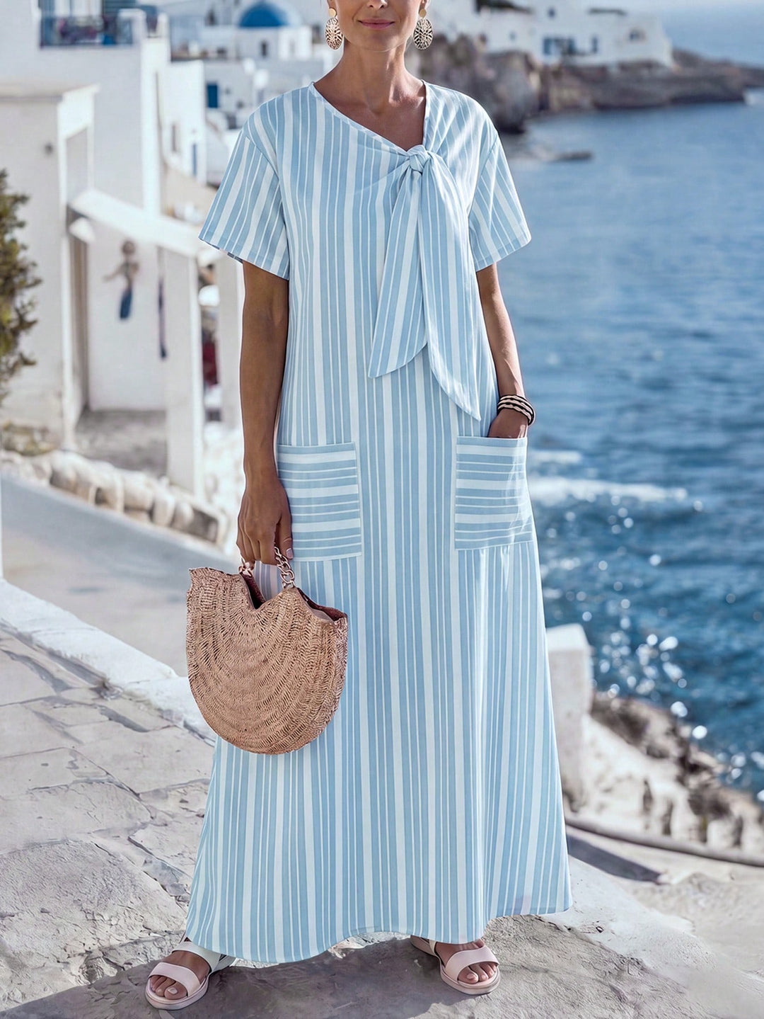 Rochie maxi SHEIN, albastru