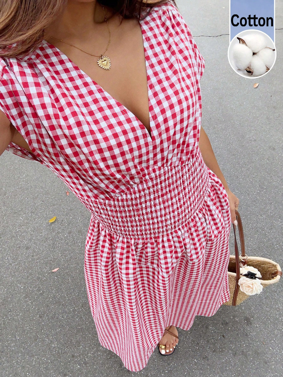 Rochie maxi SHEIN, roșu