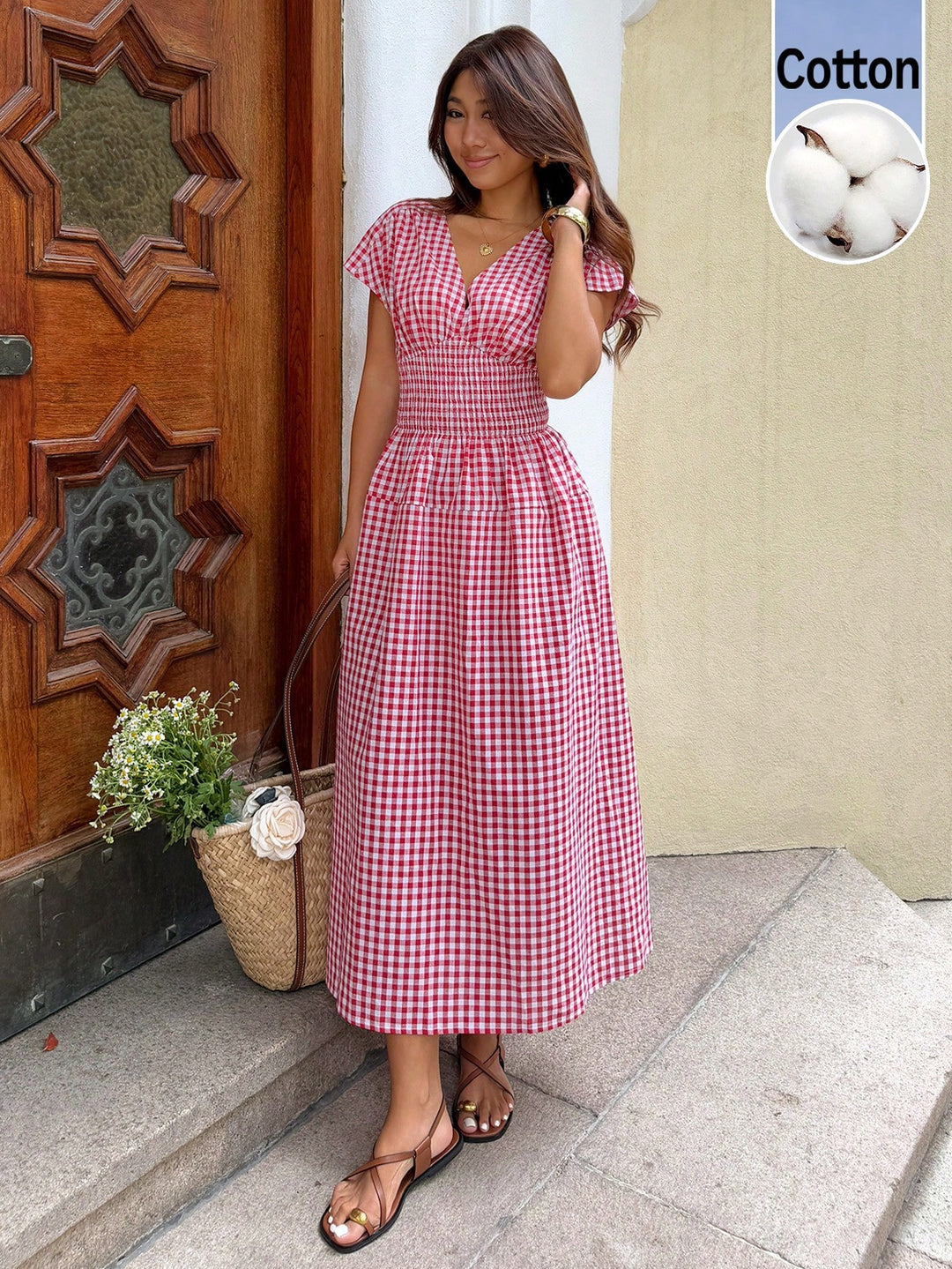 Rochie maxi SHEIN, roșu