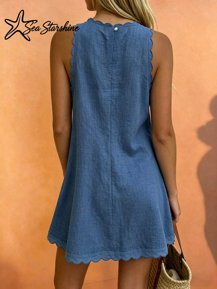 Rochie scurtă SHEIN, albastru
