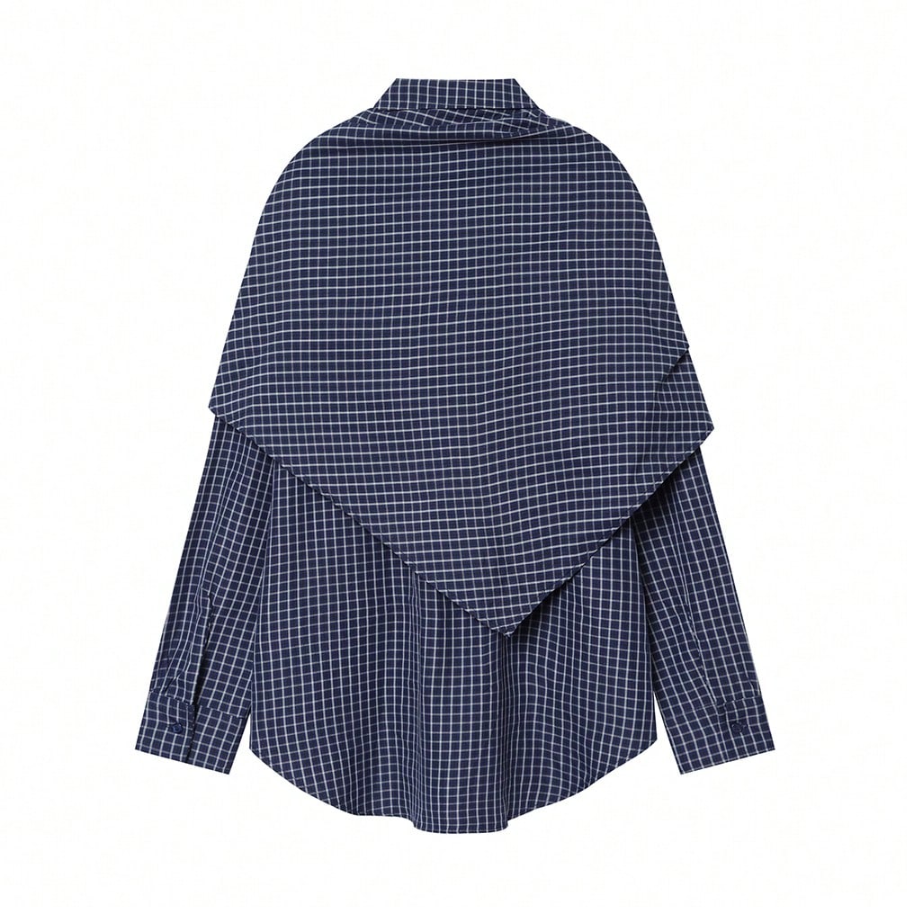 Set de bluze cu eșarfă SHEIN