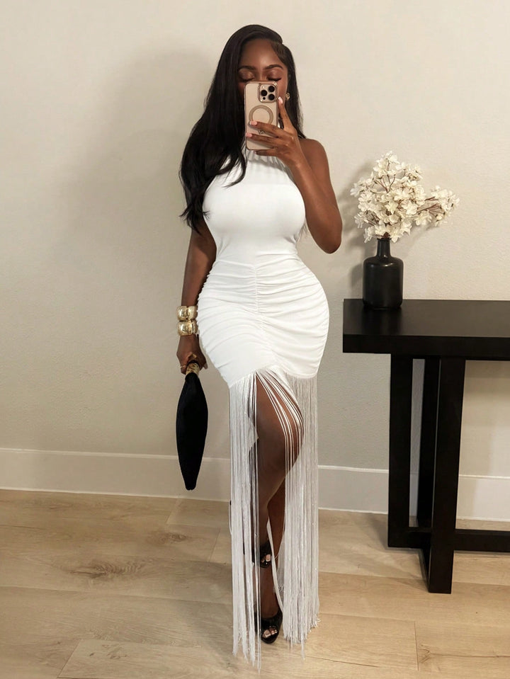 Rochie maxi SHEIN, alb