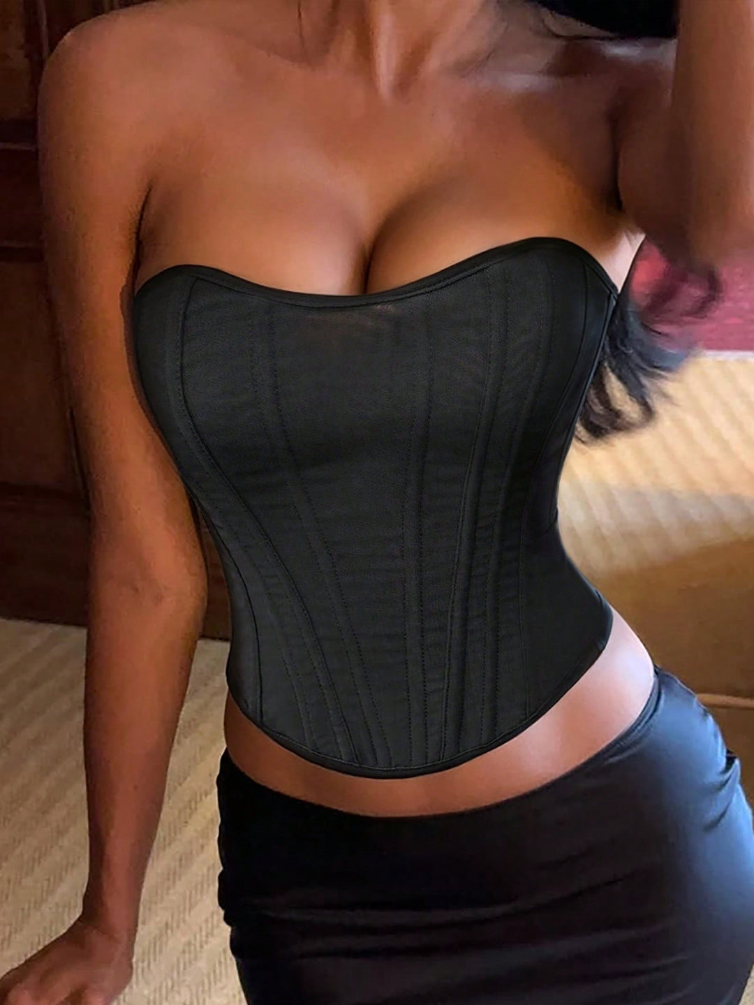 Top SHEIN, negru