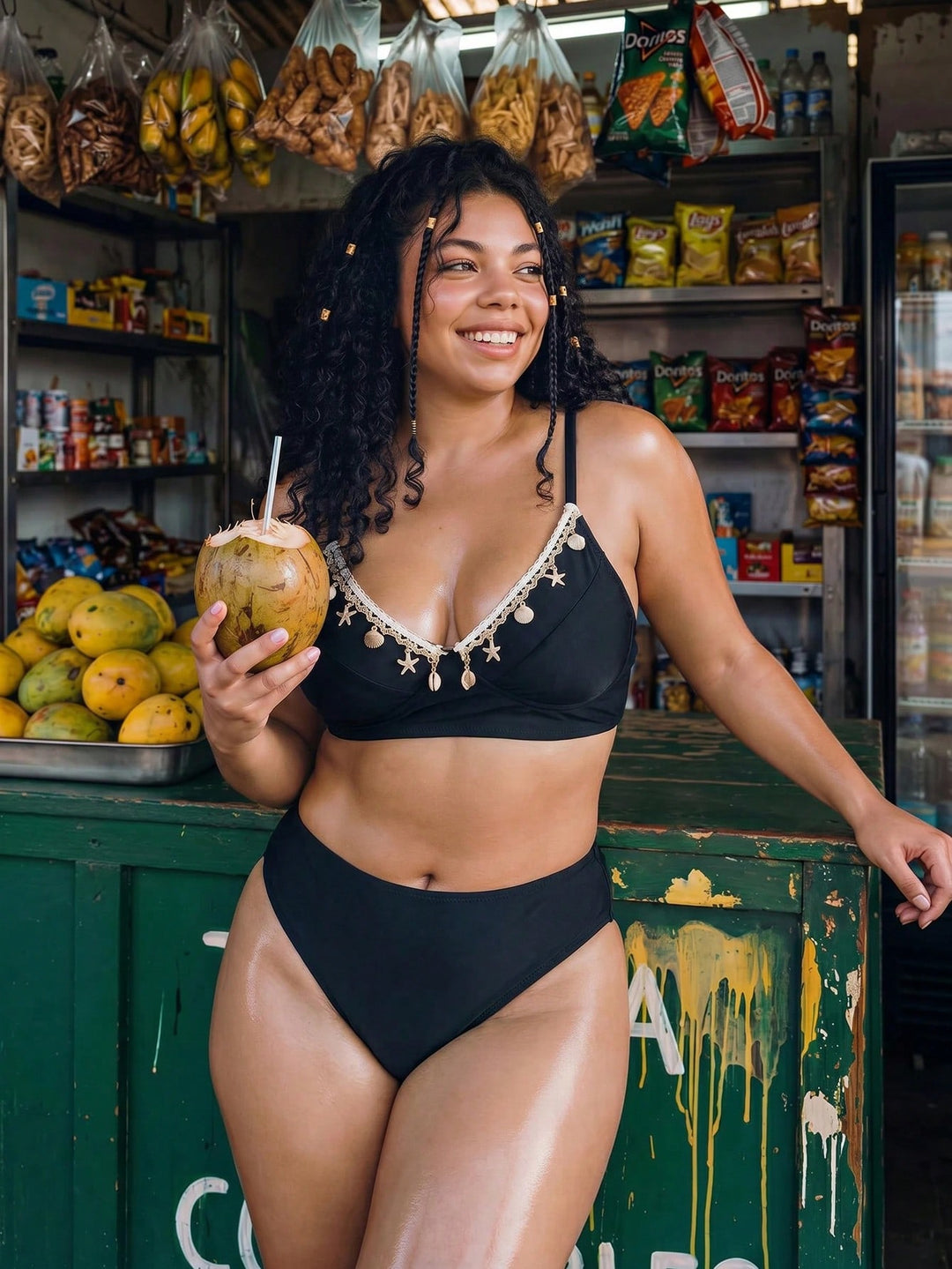 Set bikini de baie SHEIN, negru