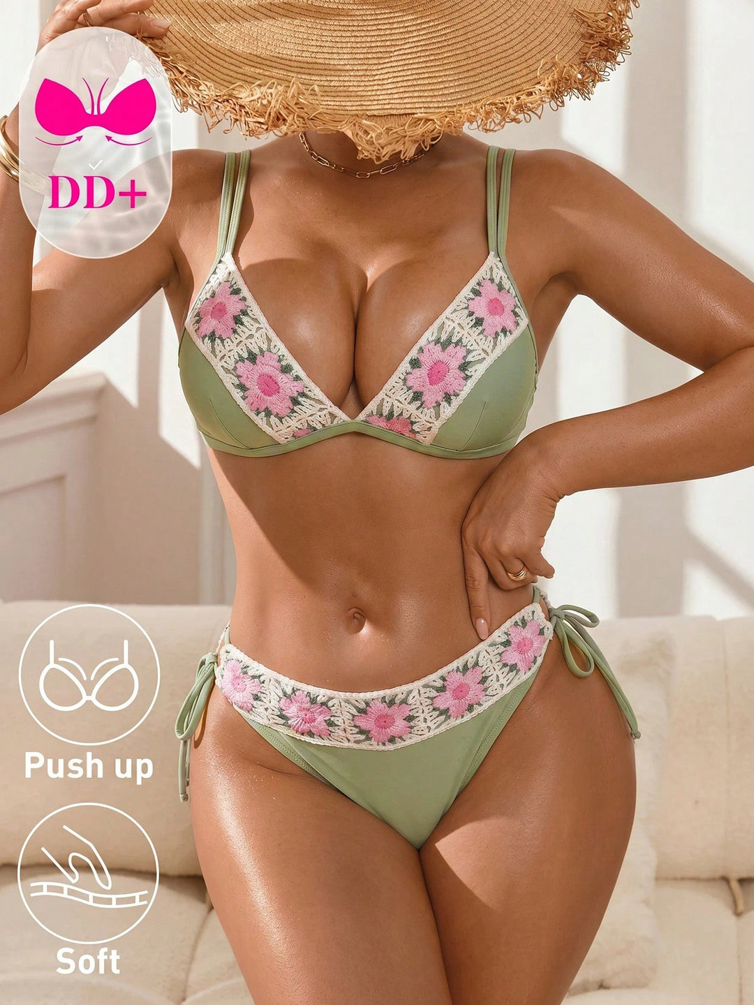 Set bikini SHEIN, verde