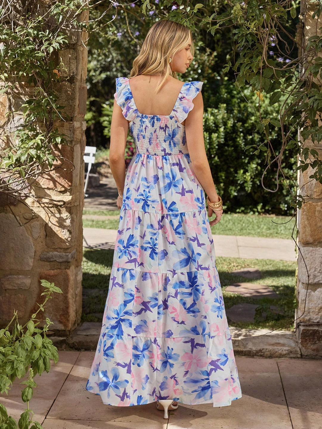 Rochie maxi SHEIN, albastru