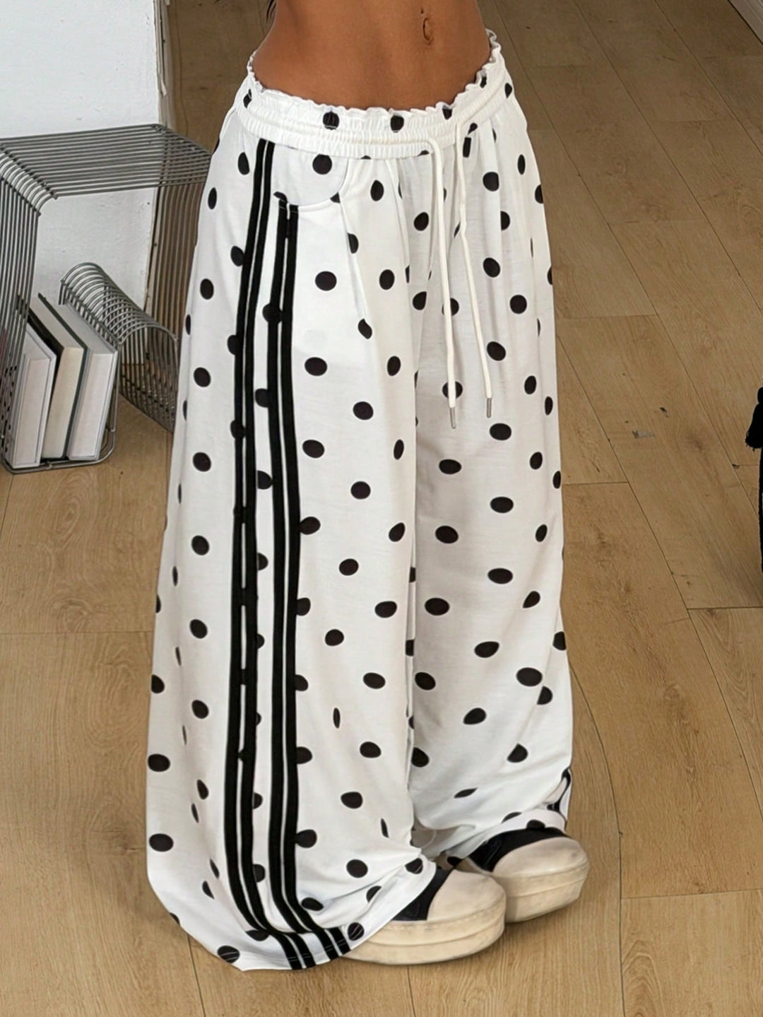 Pantaloni SHEIN, alb