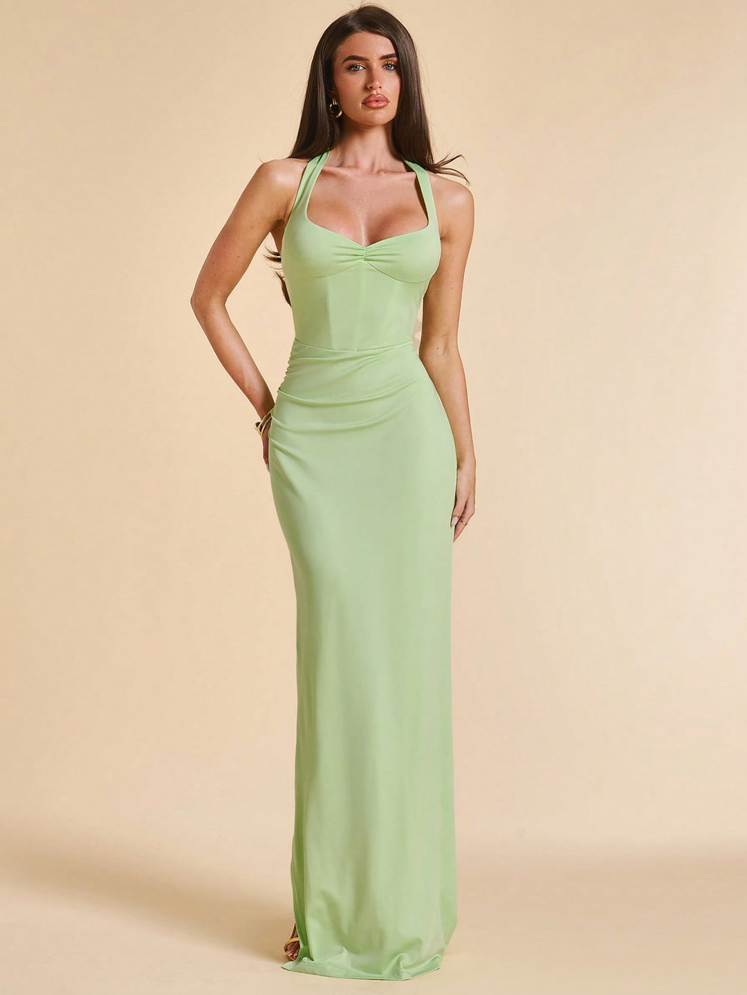 Rochie maxi SHEIN, verde