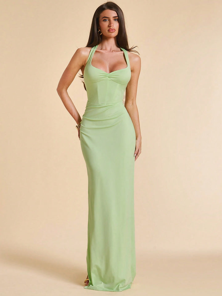 Rochie maxi SHEIN, verde