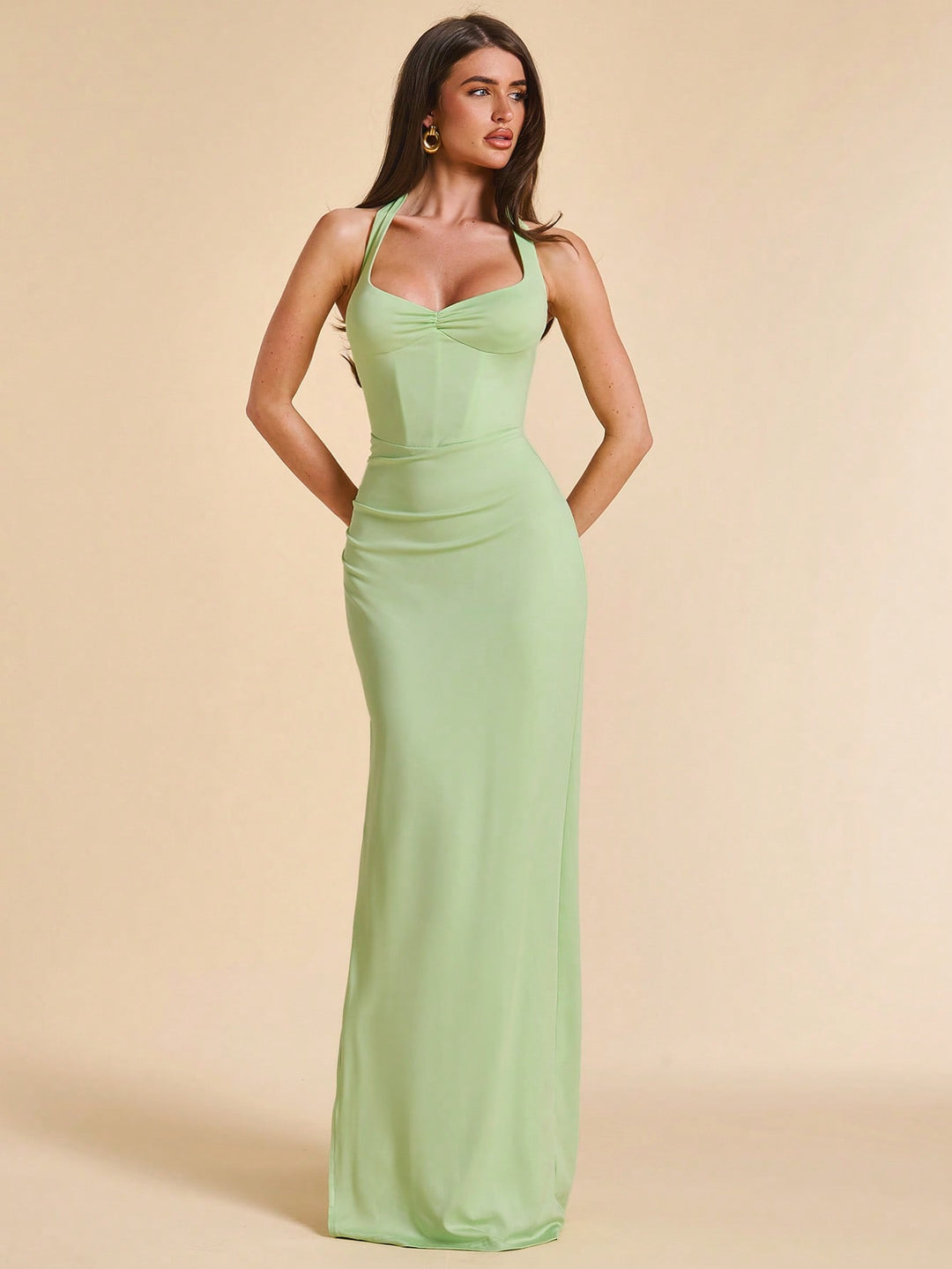 Rochie maxi SHEIN, verde