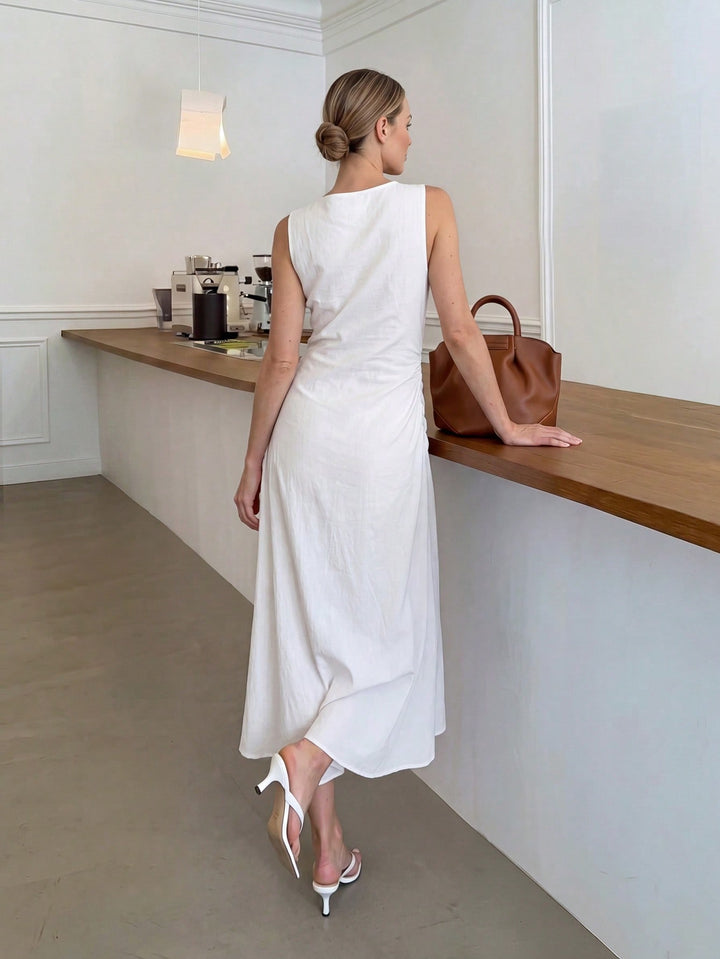 Rochie midi SHEIN, alb