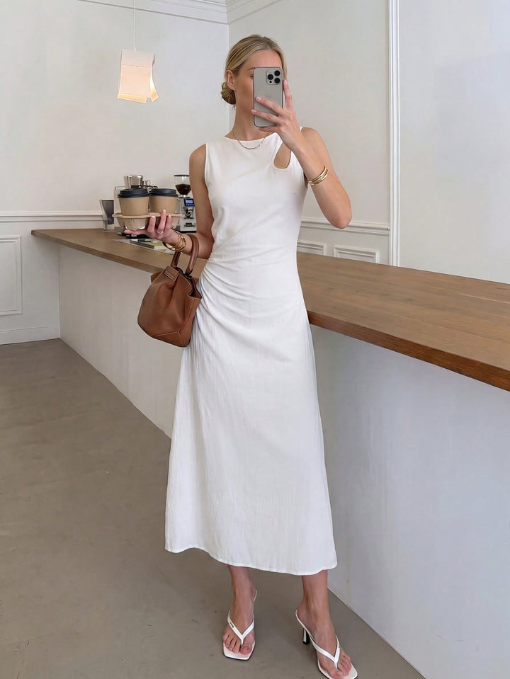 Rochie midi SHEIN, alb