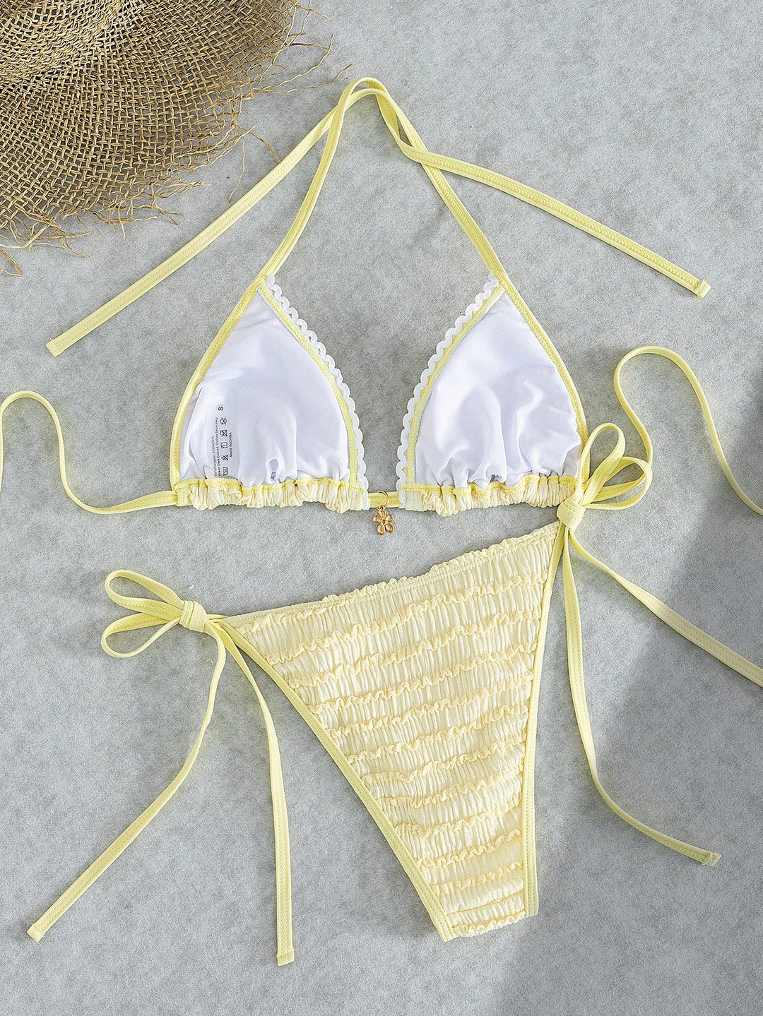Set bikini SHEIN, galben