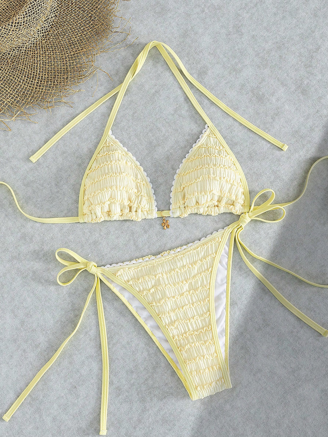 Set bikini SHEIN, galben