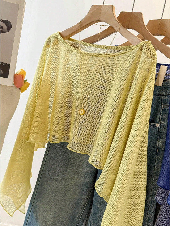 Top SHEIN, galben