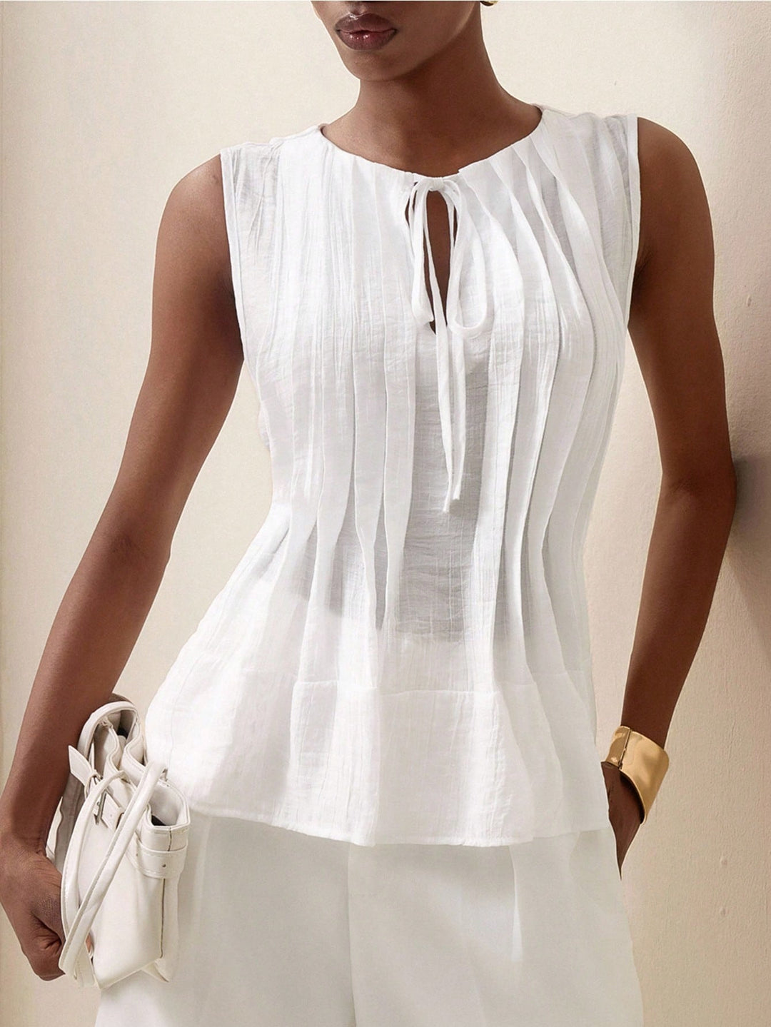 Top SHEIN, alb