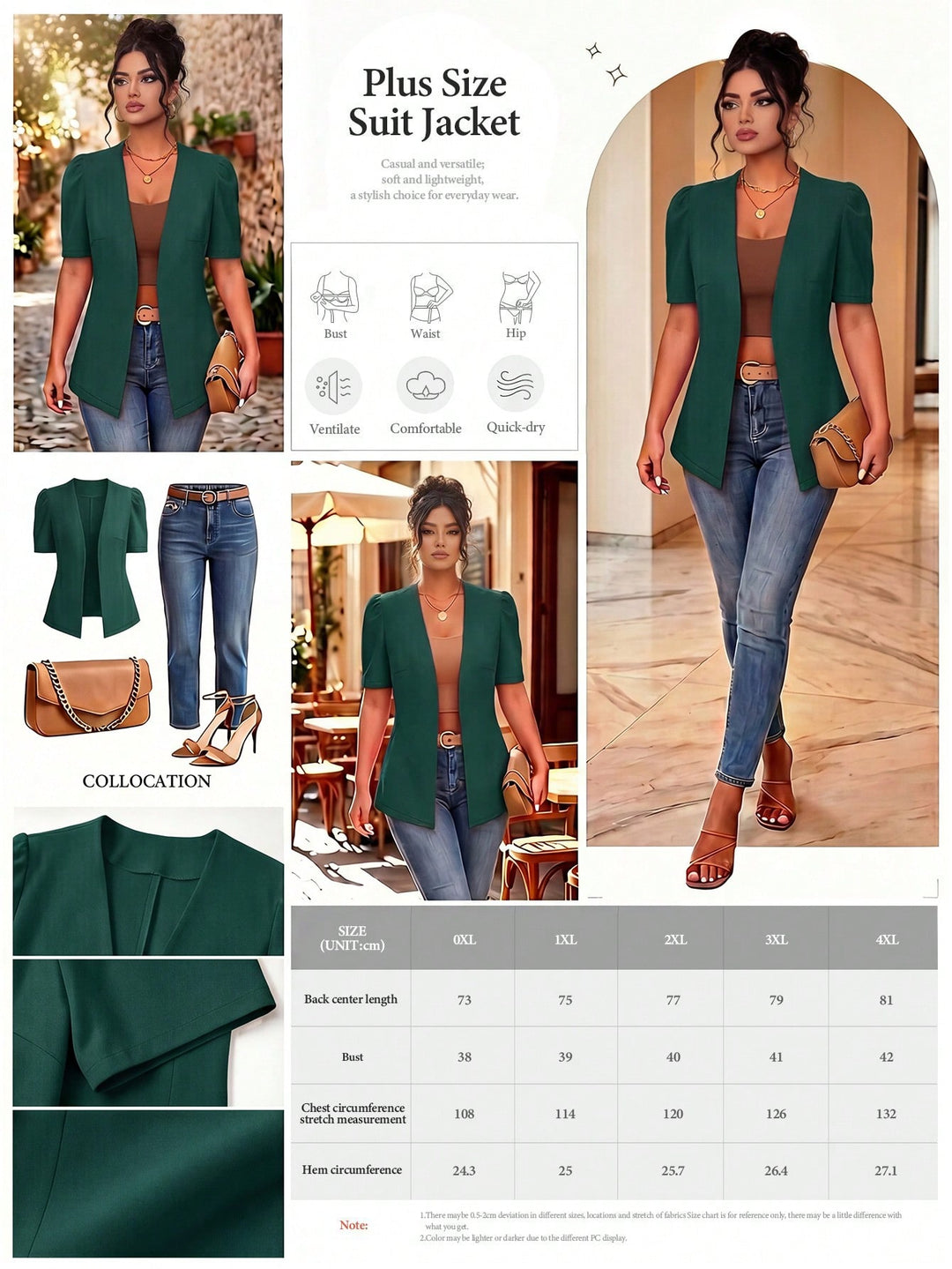 Sacou SHEIN, verde