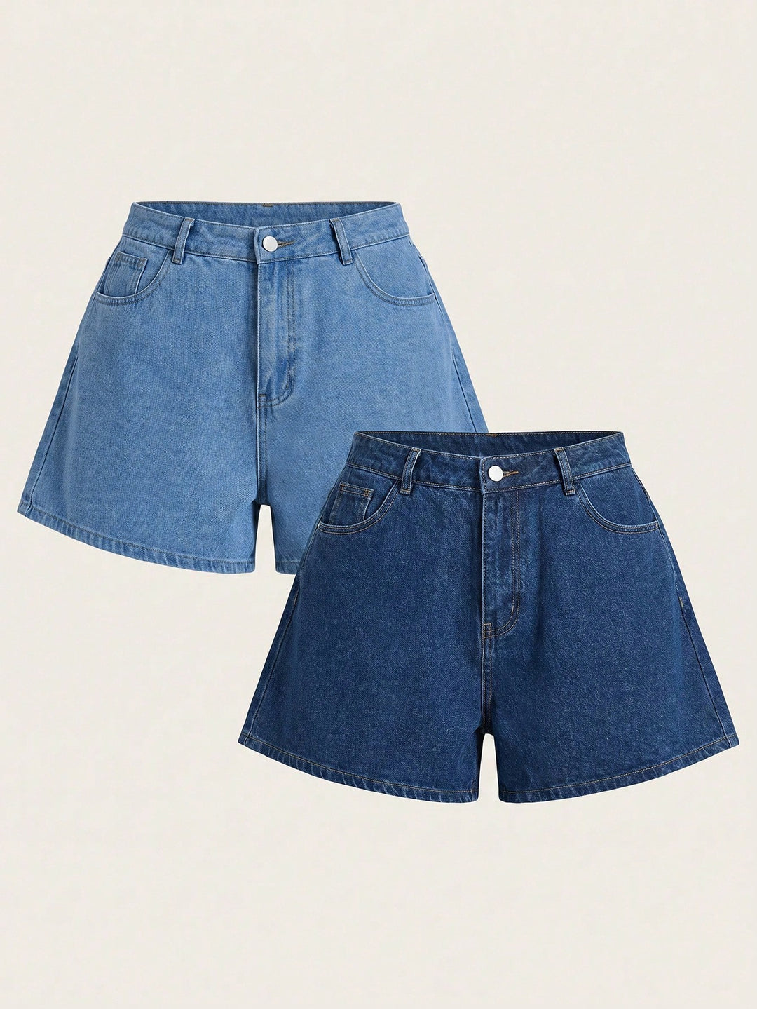 Set pantaloni scurți de blugi SHEIN, albastru