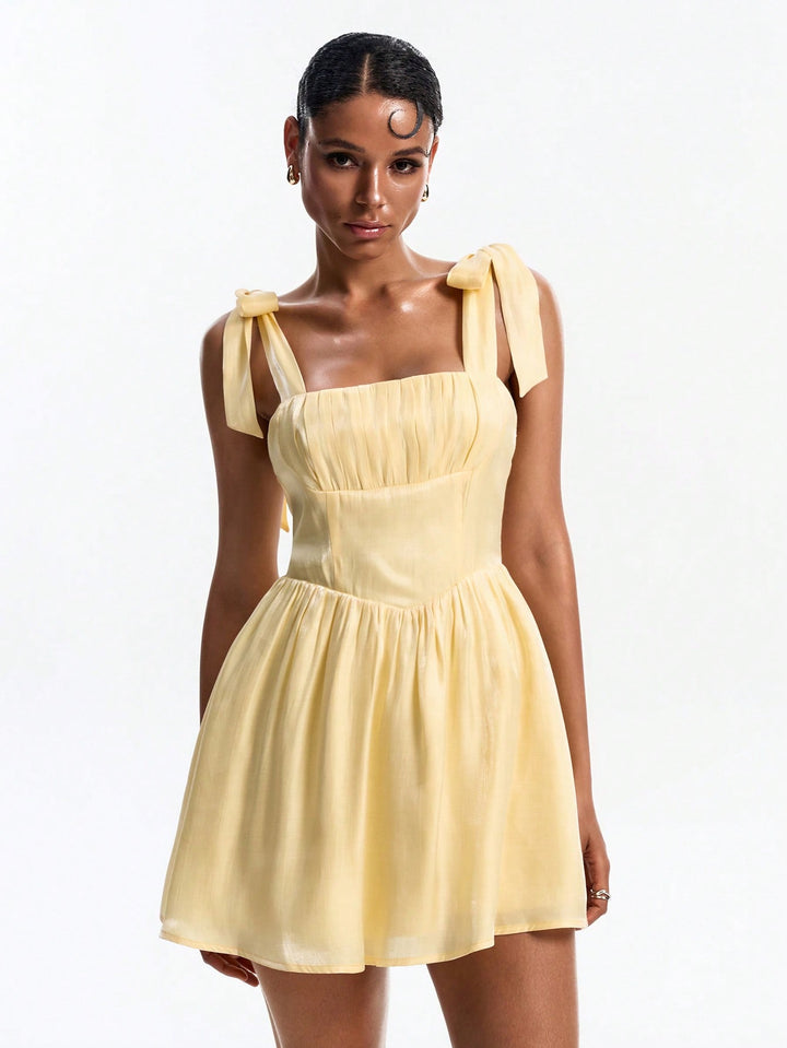 Rochie scurtă SHEIN, galben