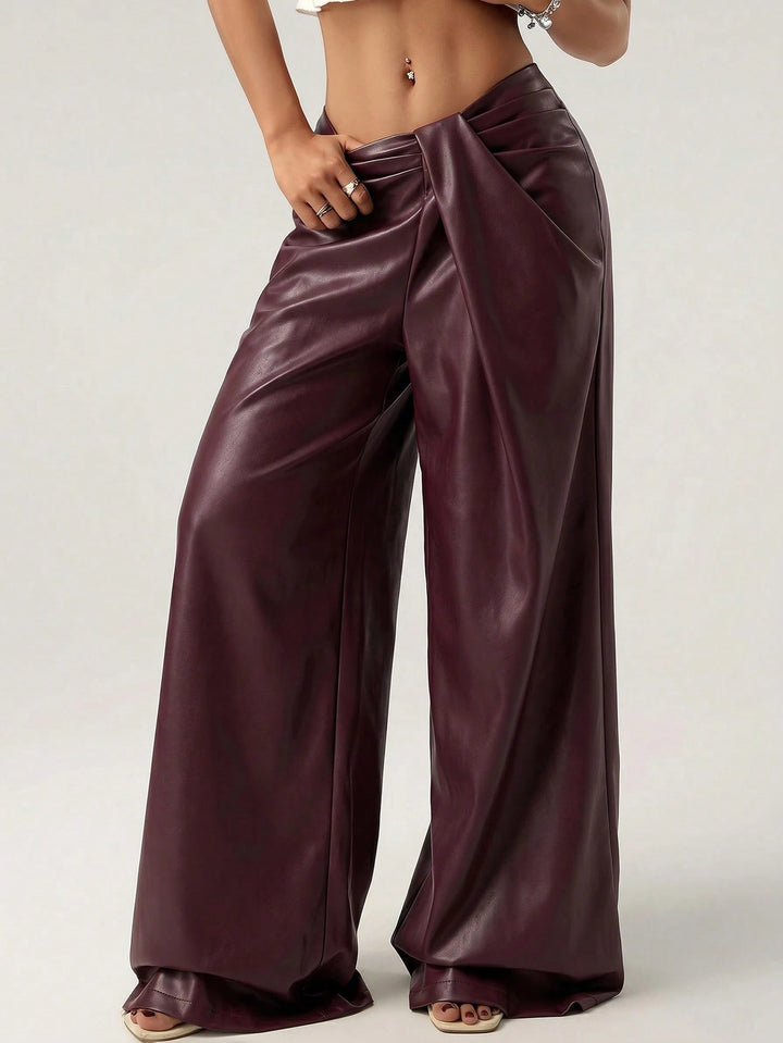 Pantaloni SHEIN, vișiniu