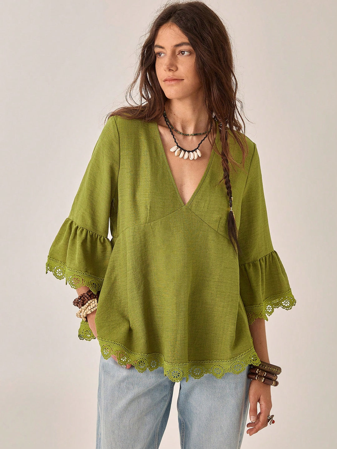 Bluza SHEIN, kaki