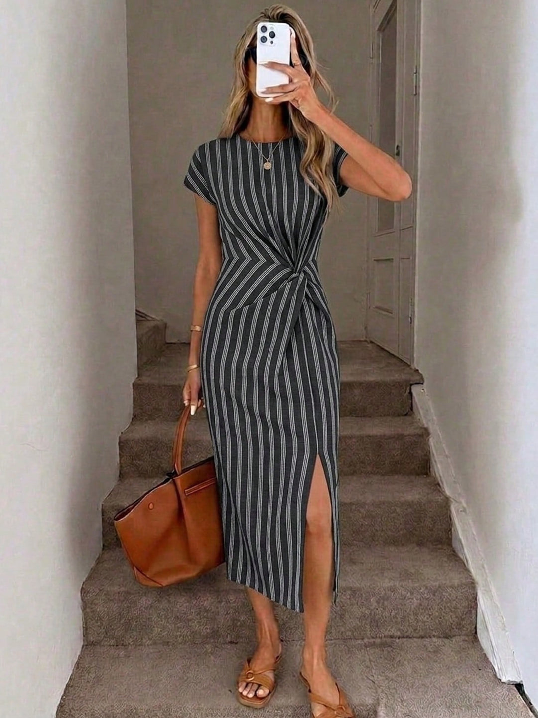 Rochie midi SHEIN, mix culori