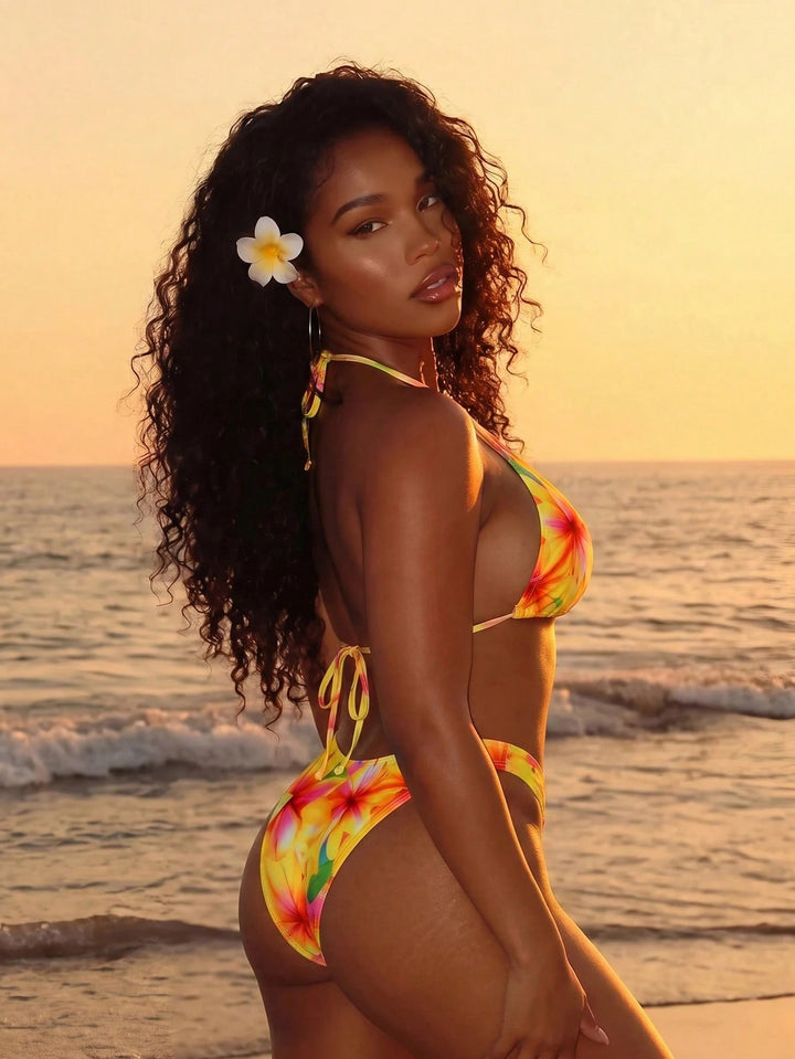 Set bikini SHEIN, mix culori