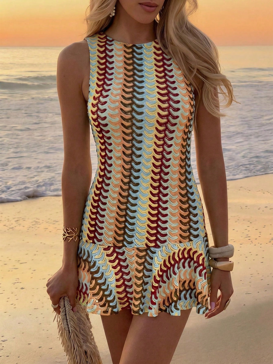 Rochie midi SHEIN, mix culori