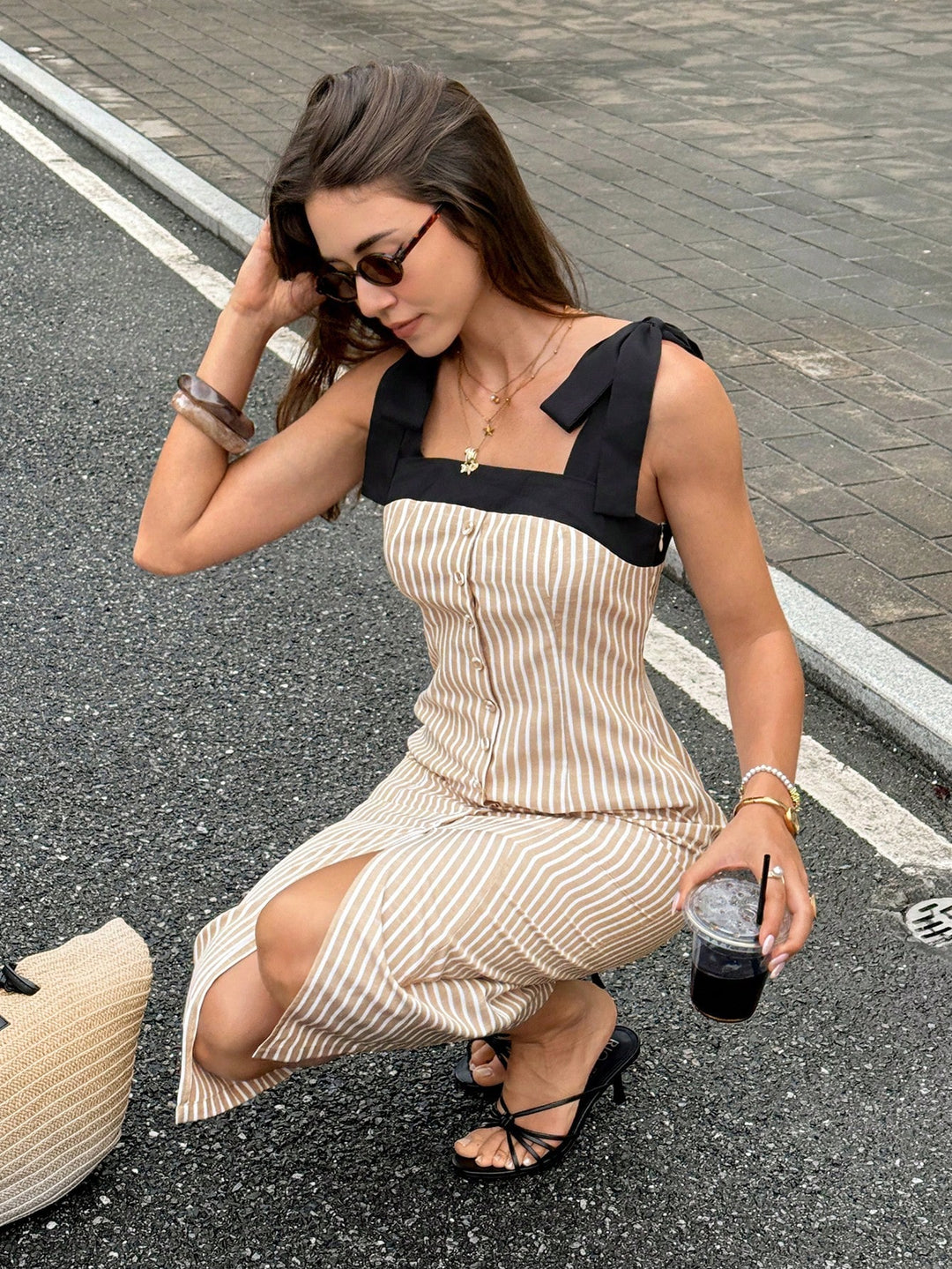 Rochie midi SHEIN, portocaliu