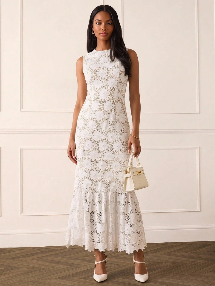 Rochie maxi SHEIN, alb