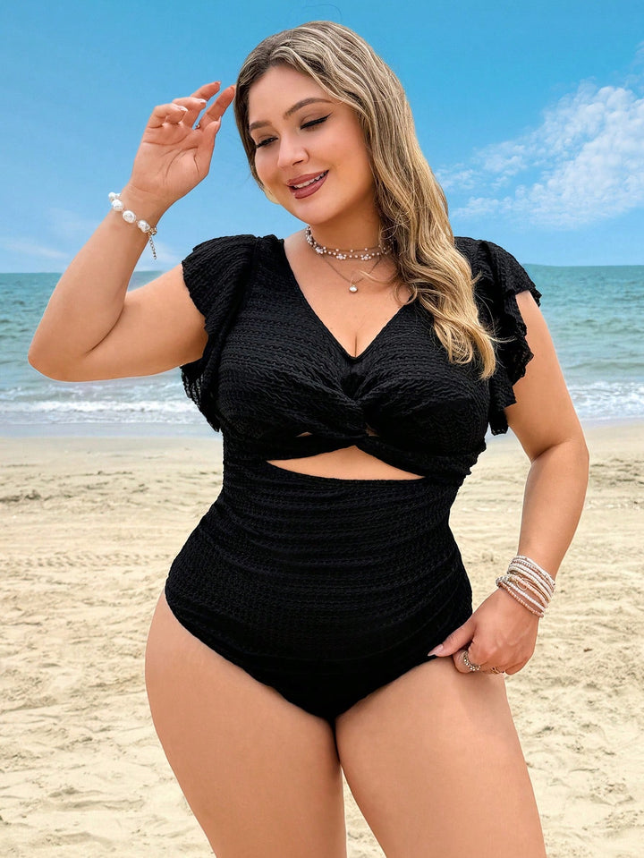 Costum de baie SHEIN, negru