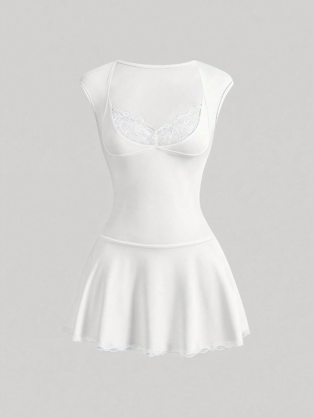 Rochie scurtă SHEIN, alb