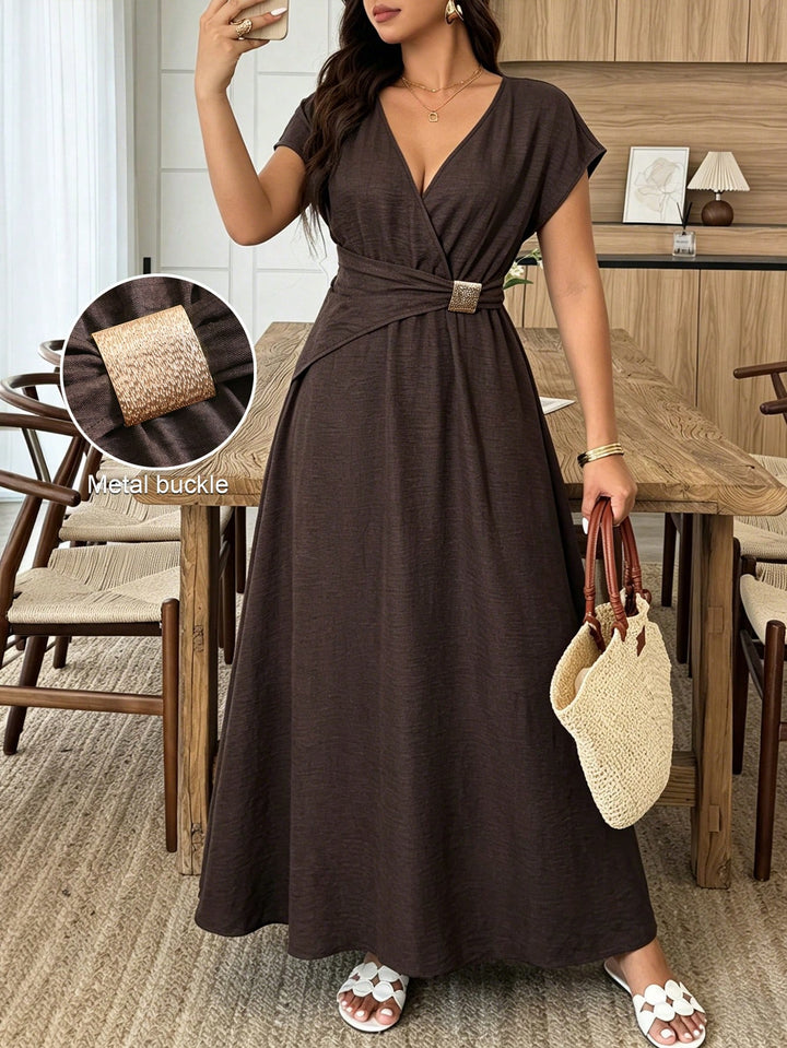 Rochie maxi SHEIN, maro