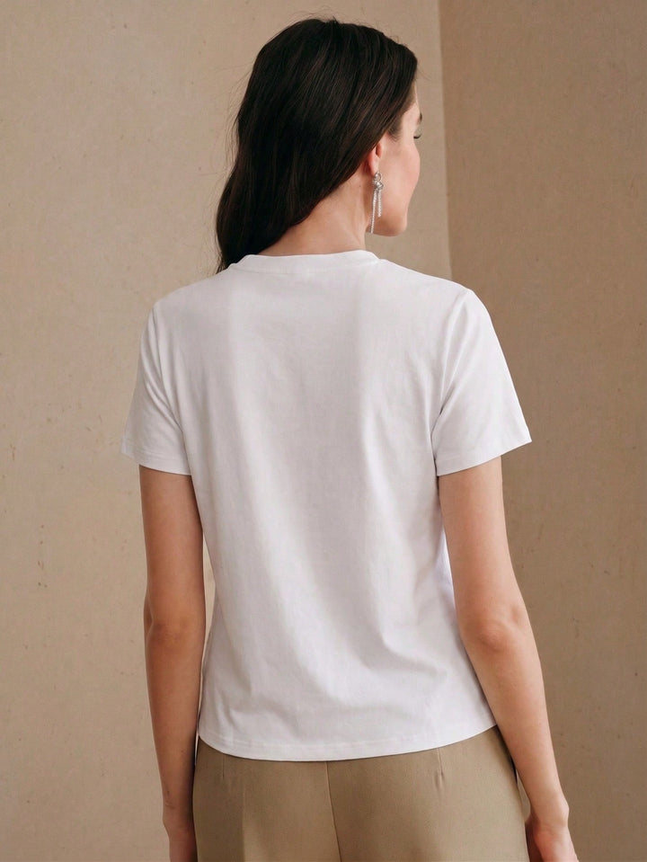 Top SHEIN, alb