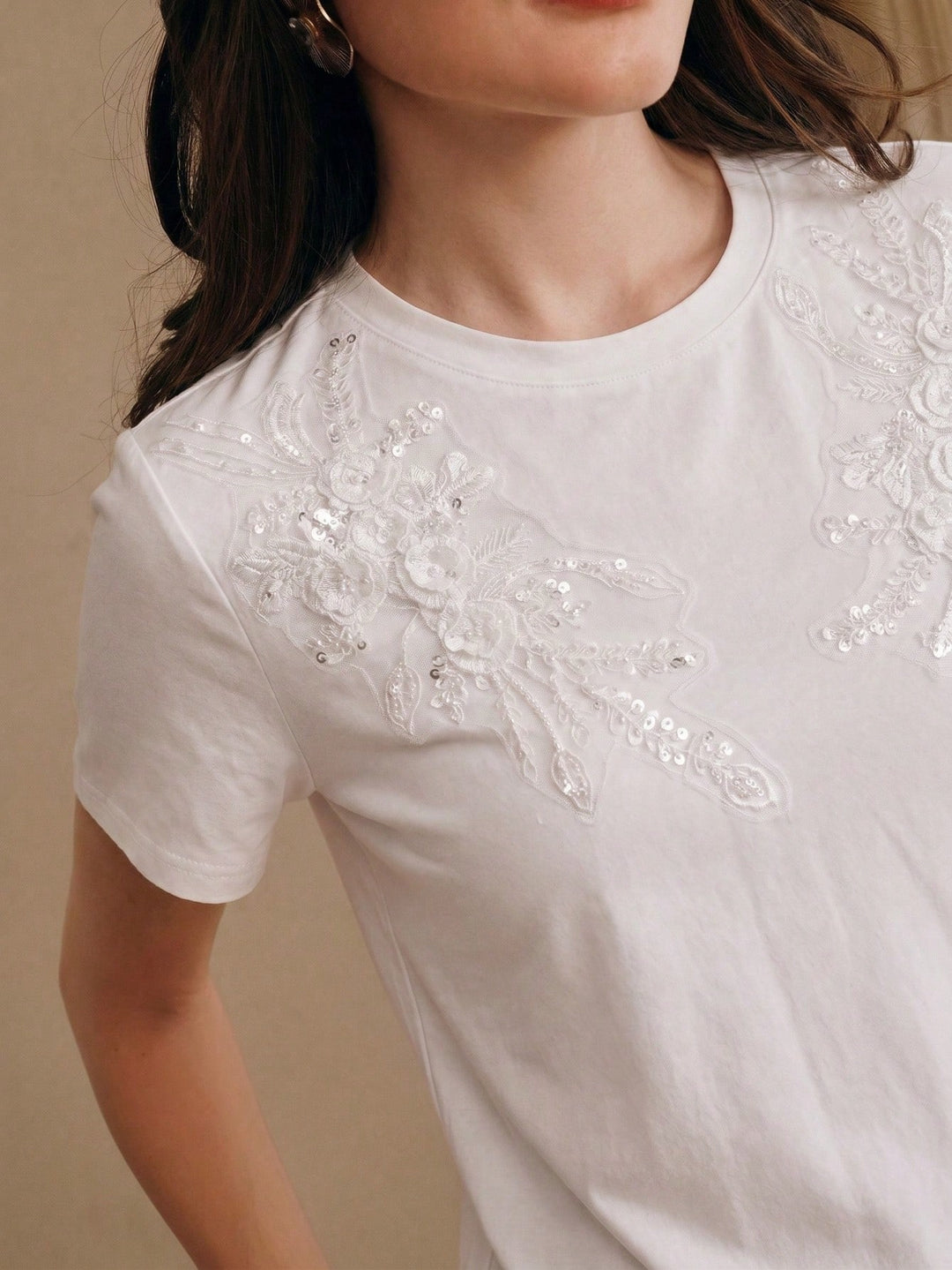 Top SHEIN, alb