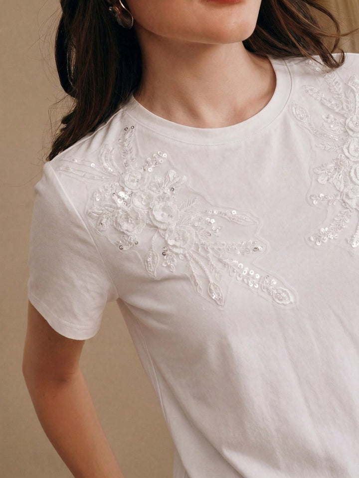 Top SHEIN, alb