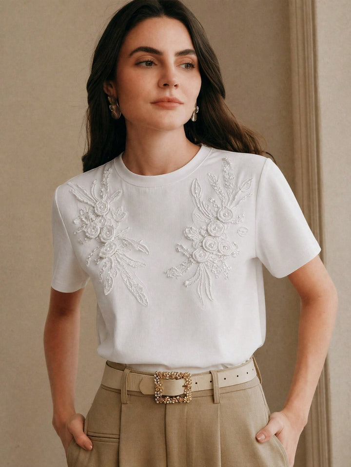 Top SHEIN, alb