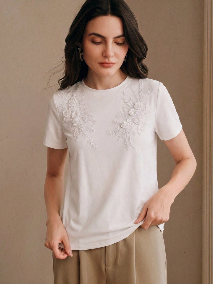 Top SHEIN, alb