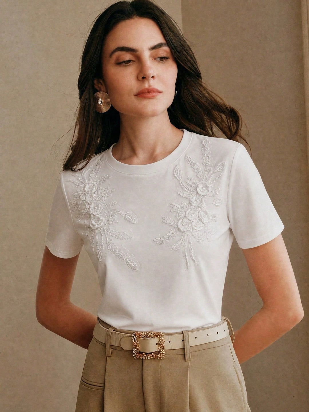 Top SHEIN, alb