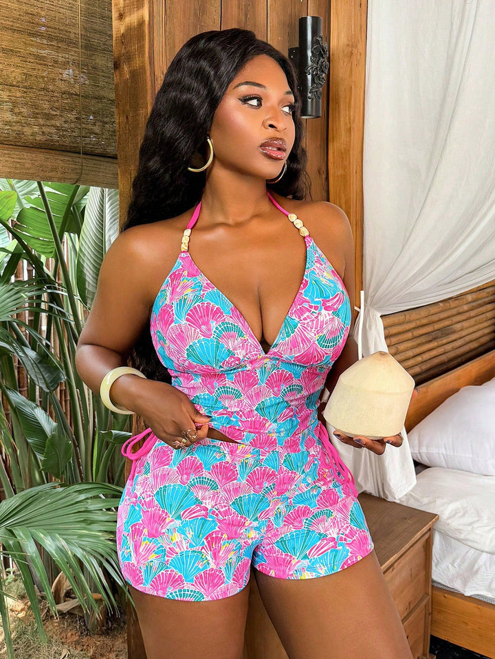 Costum de baie SHEIN, mix culori