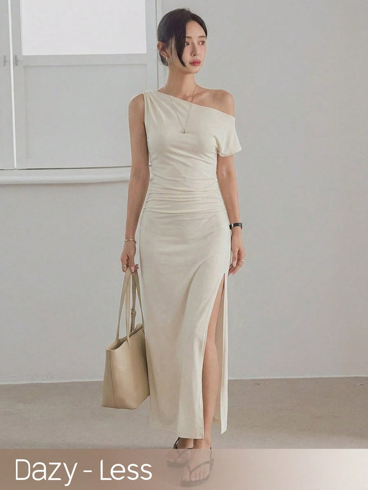 Rochie maxi SHEIN, bej